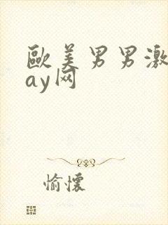 欧美男男激情gay网