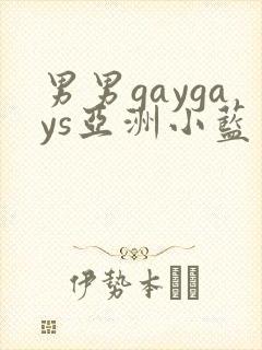 男男gaygays亚洲小蓝