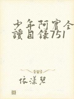 少年阿宾全文阅读目录751