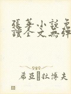 张华小说免费阅读全文无弹窗