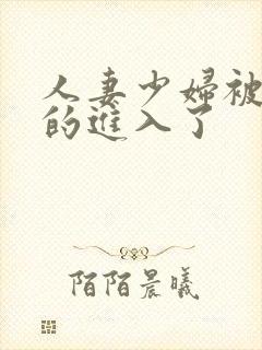 人妻少妇被猛烈的进入了