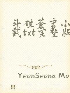 斗破苍穹小说下载txt完整版封面