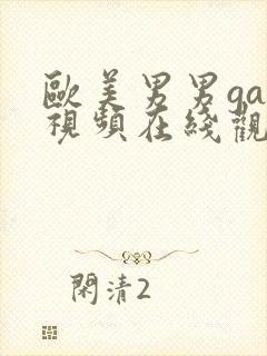 欧美男男gay视频在线观看