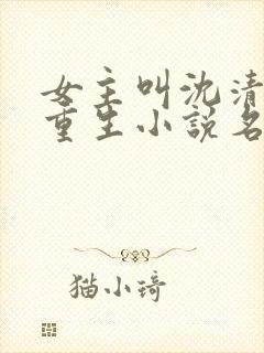 女主叫沈清棠的重生小说名字