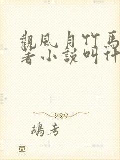 观风月竹马篇原著小说叫什么名字