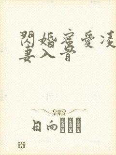 闪婚蜜爱凌总宠妻入骨