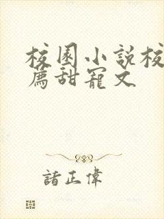 校园小说校霸推荐甜宠文封面