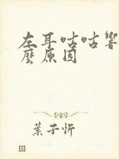 左耳咕咕响是什么原因封面