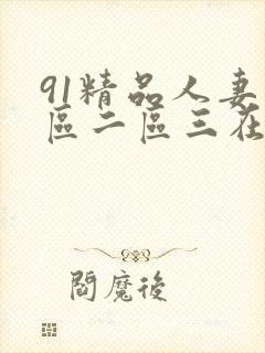 91精品人妻一区二区三在