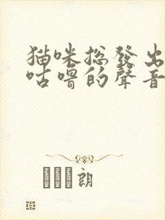 猫咪总发出咕噜咕噜的声音是为什么封面