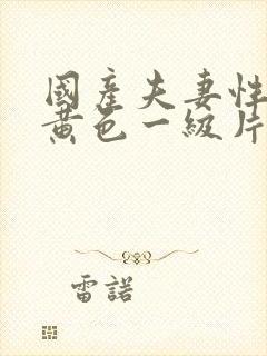 国产夫妻性生活黄色一级片