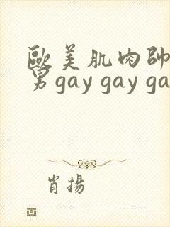 欧美肌肉帅哥男男gay gay gay封面