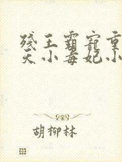 残王霸宠重生逆天小毒妃小说免费封面