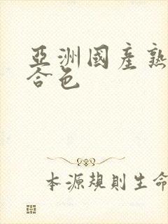 亚洲国产熟妇综合色