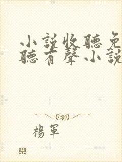 小说收听免费收听有声小说