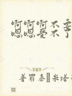 啊啊啊不要了嗯嗯嗯受不了了封面