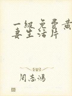 一级免费黄色夫妻生活片