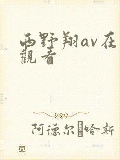 西野翔av在线观看