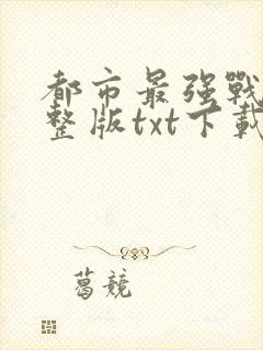 都市最强战医完整版txt下载