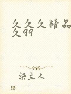 久久久精品久久久99封面