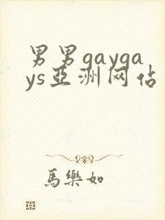 男男gaygays亚洲网站
