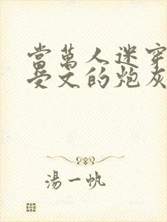 当万人迷穿成总受文的炮灰攻四封面