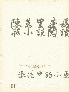 陈万里唐嫣然正版小说阅读封面