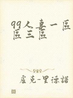 99人妻一区二区三区