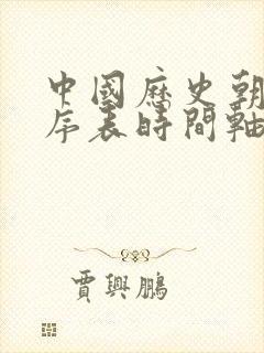 中国历史朝代顺序表时间轴