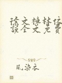 徐文栋林依人小说全文免费阅读最新