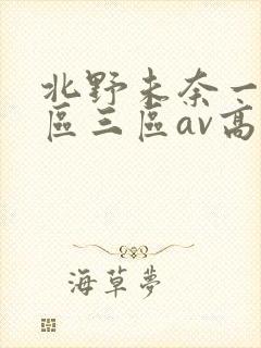 北野未奈一区二区三区av高清