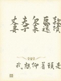 丈夫欠巨款,用妻子来还债