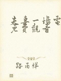 夫妻一场电视剧免费观看