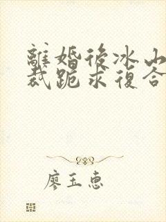 离婚后冰山女总裁跪求复合