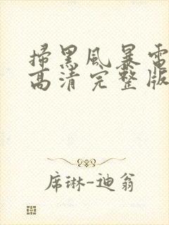 扫黑风暴电视剧高清完整版免费观看