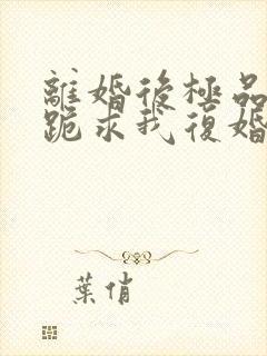 离婚后极品前夫跪求我复婚免费阅读