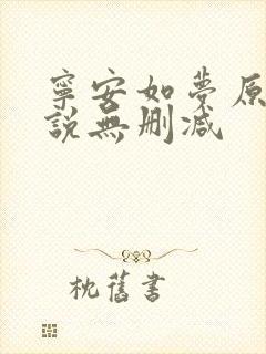 宁安如梦原著小说无删减