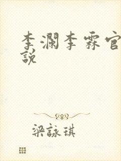 李澜李霖官场小说