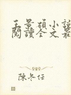 王景硕小说免费阅读全文最新章节封面