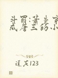 斗罗:萧炎穿越成唐三的小说