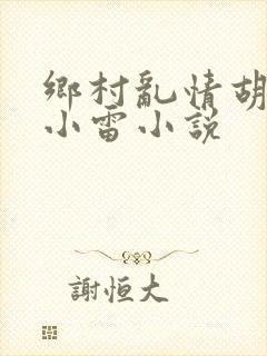 乡村乱情胡秀英小雷小说封面