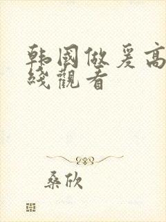 韩国做爰高潮在线观看