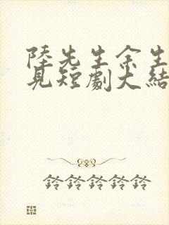 陆先生余生不再见短剧大结局封面