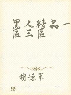 黑人精品一区二区三区