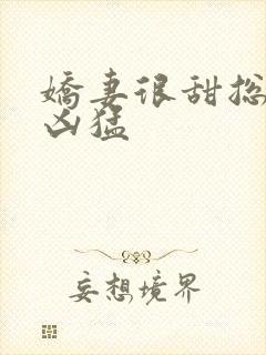 娇妻很甜总裁很凶猛