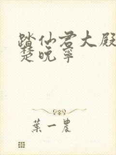 踏仙君大殿临幸楚晚宁封面