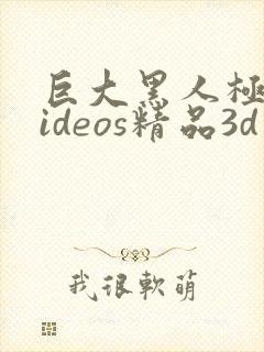 巨大黑人极品videos精品3d封面