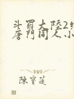 斗罗大陆2绝世唐门同人小说