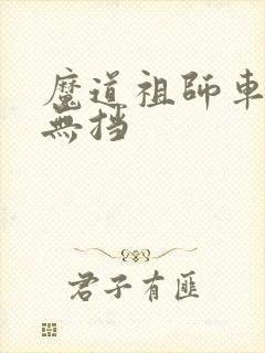 魔道祖师车图 无挡