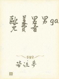 欧美男男gay免费看封面